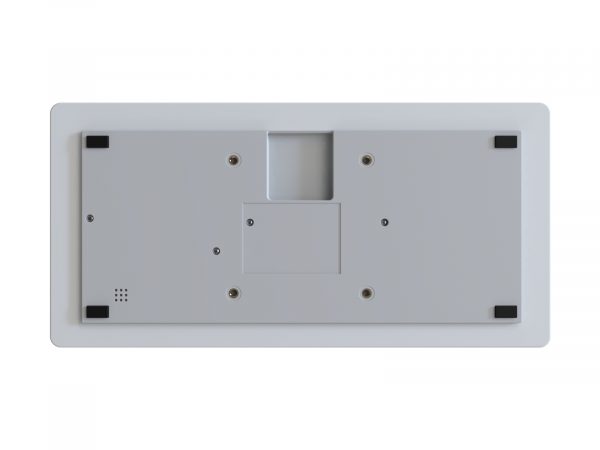 KBA-CK78-WNBN-US (bottom view) bottom view of white Bluetooth keyboard