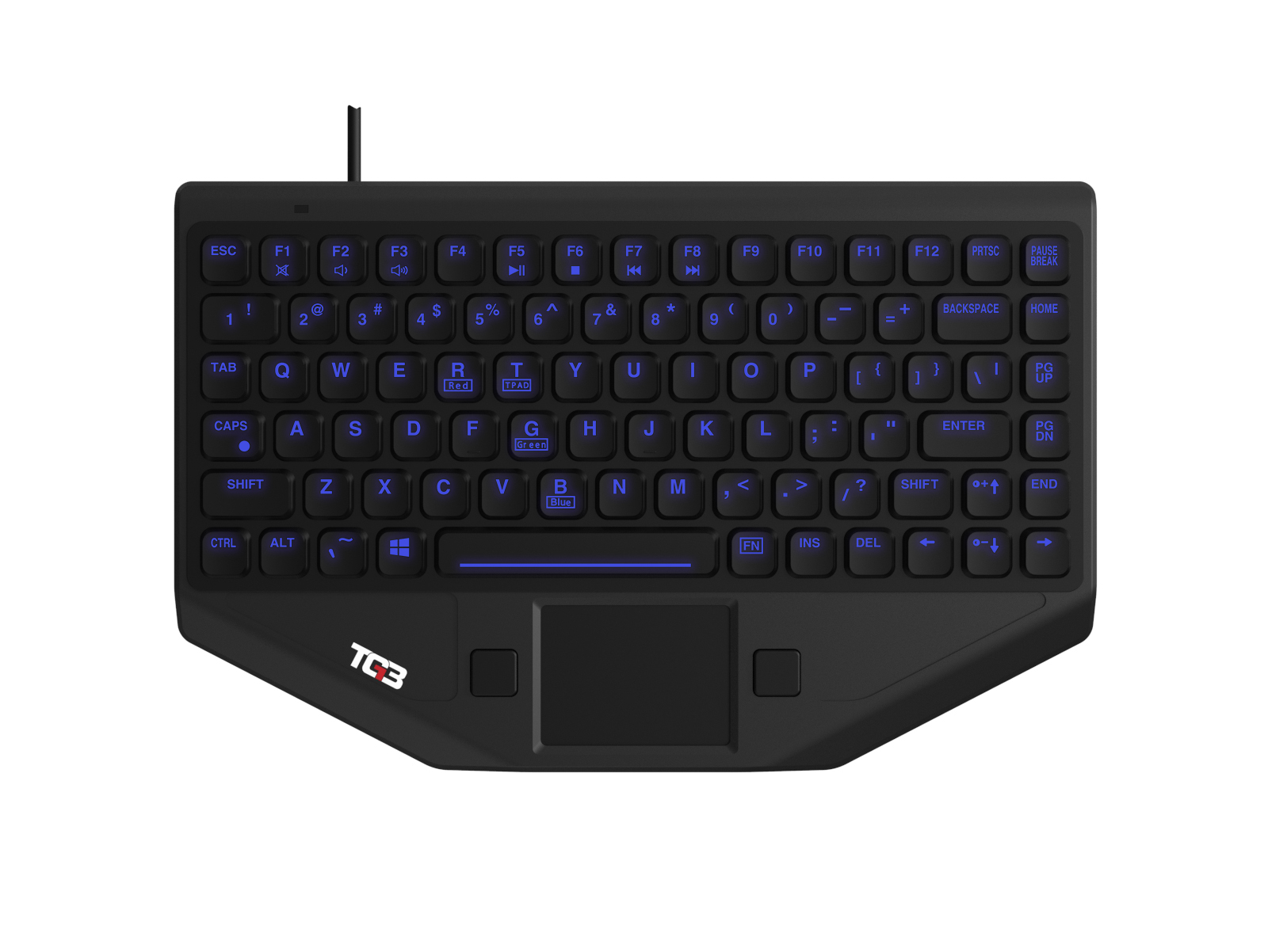 KBA-BLTXR-U-US (with blue backlighting) KBA-BLTXR-U-US (with blue backlighting)
