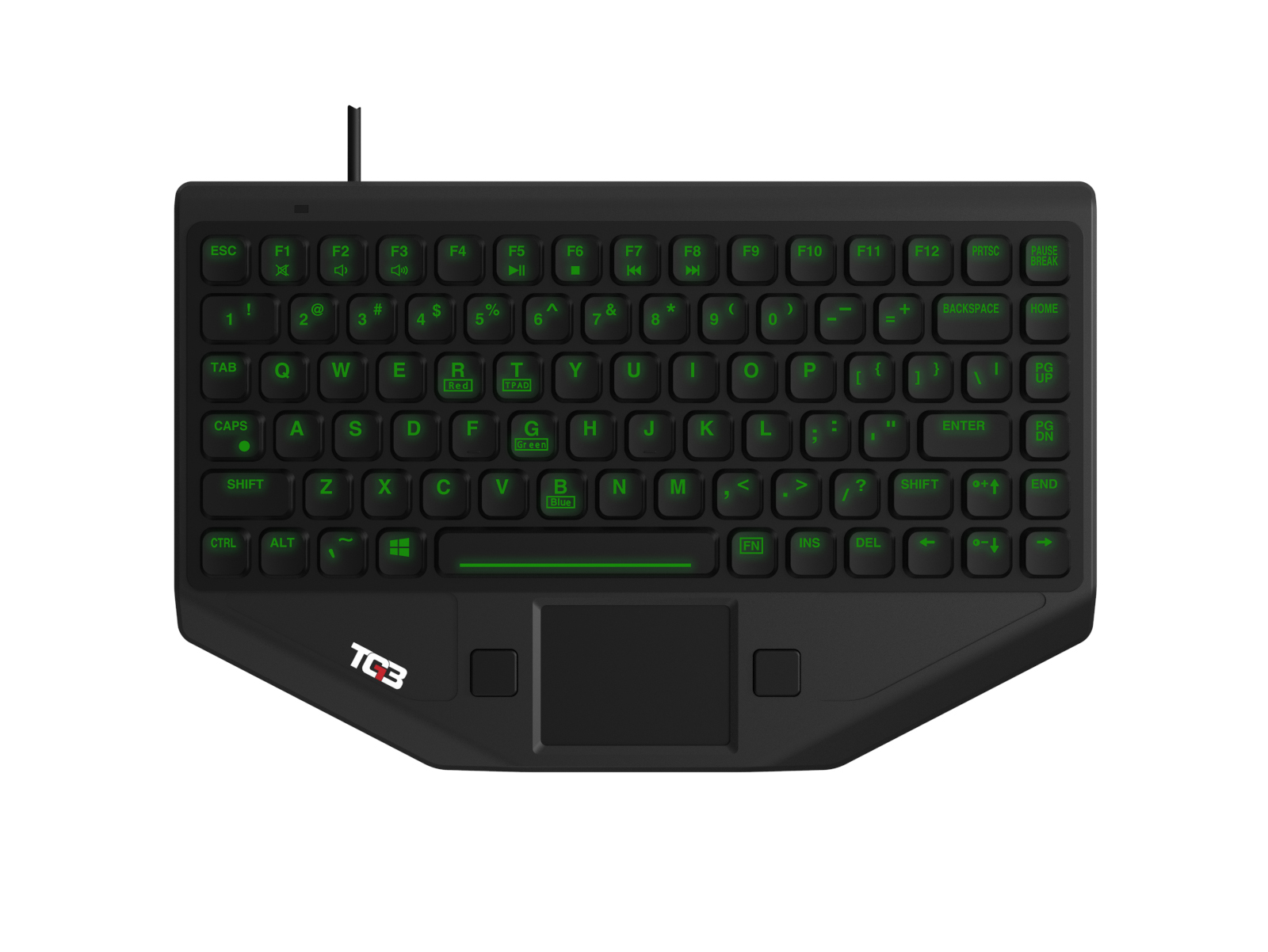 KBA-BLTXR-U-US (with green backlighting) KBA-BLTXR-U-US (with green backlighting)