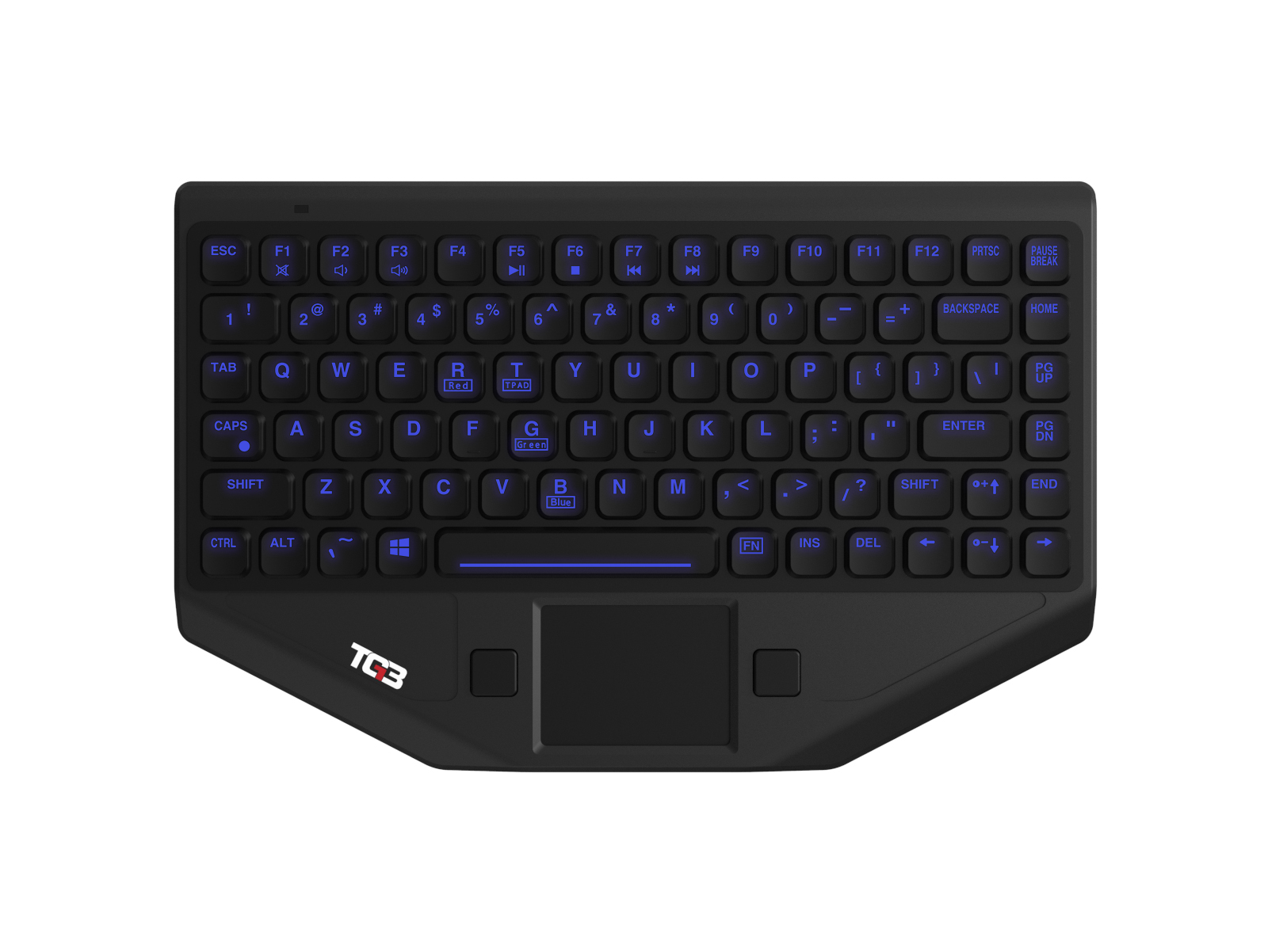 KBA-BLTXR-BT-US (with blue backlighting) KBA-BLTXR-BT-US (with blue backlighting)