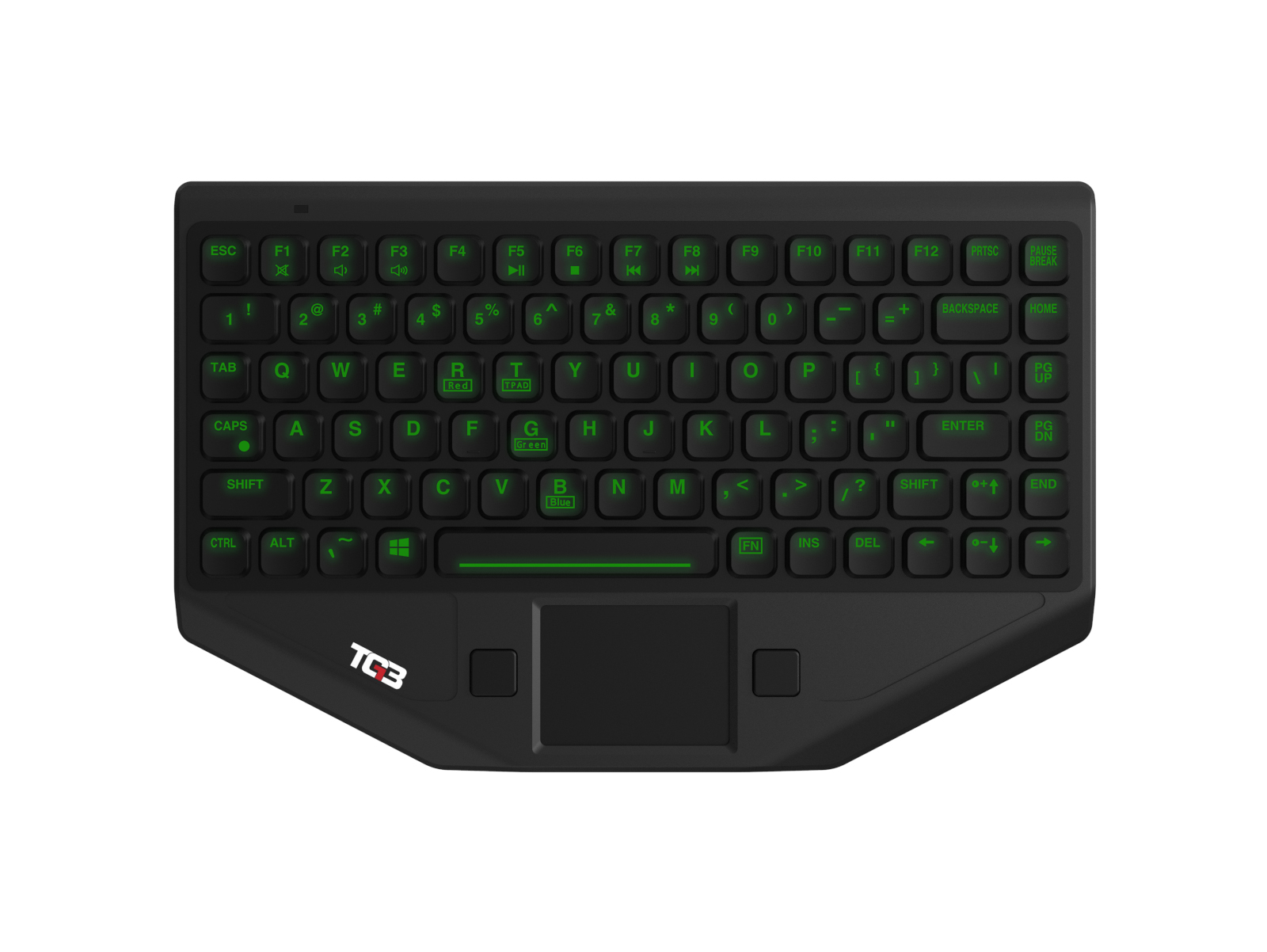 KBA-BLTXR-BT-US (with green backlighting) KBA-BLTXR-BT-US (with green backlighting)
