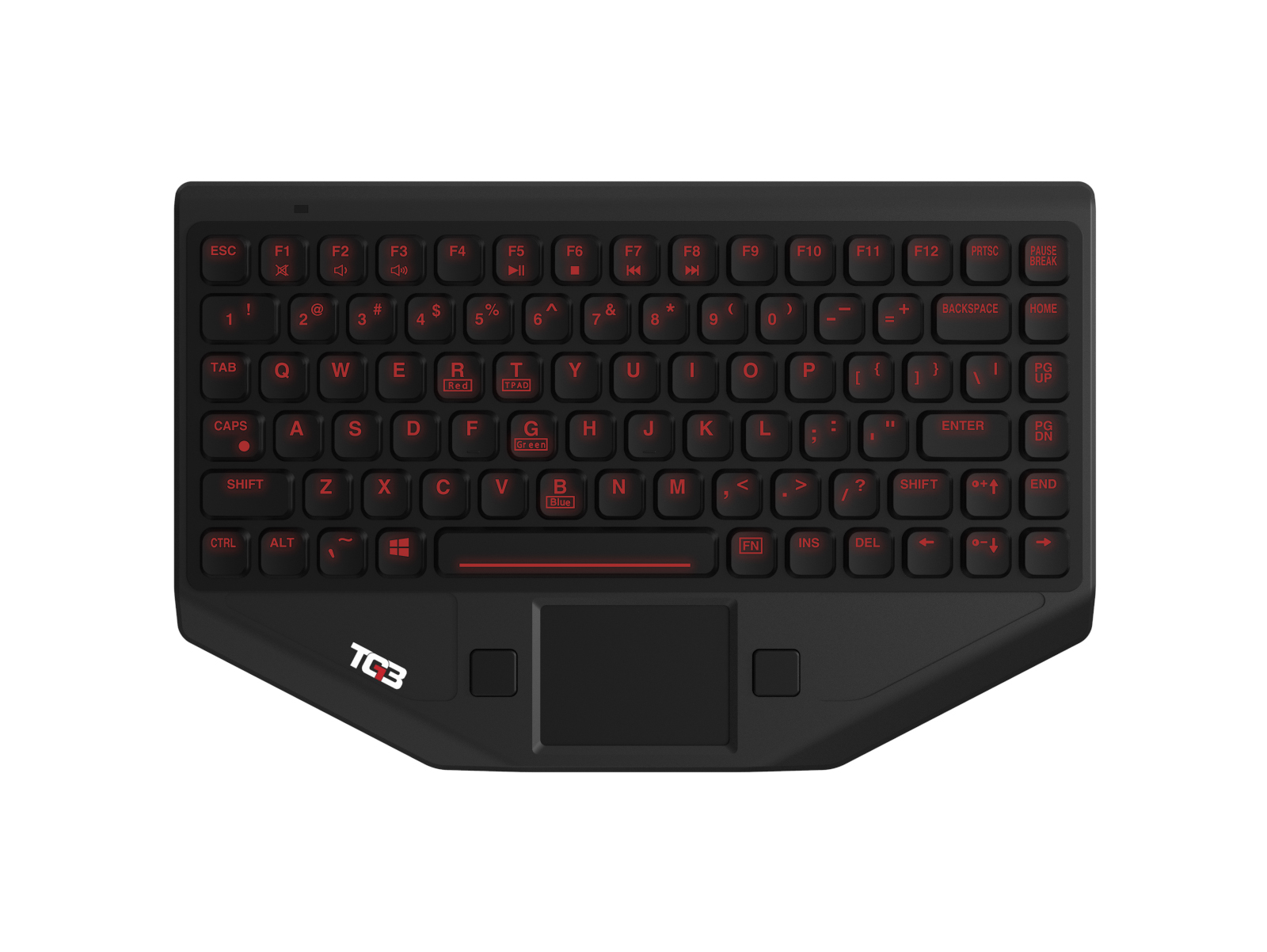 KBA-BLTXR-BT-US (with red backlighting) KBA-BLTXR-BT-US (with red backlighting)