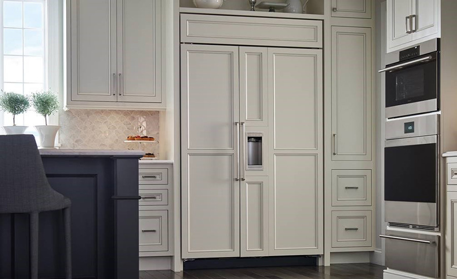 high-end refrigerator in a home kitchen setting