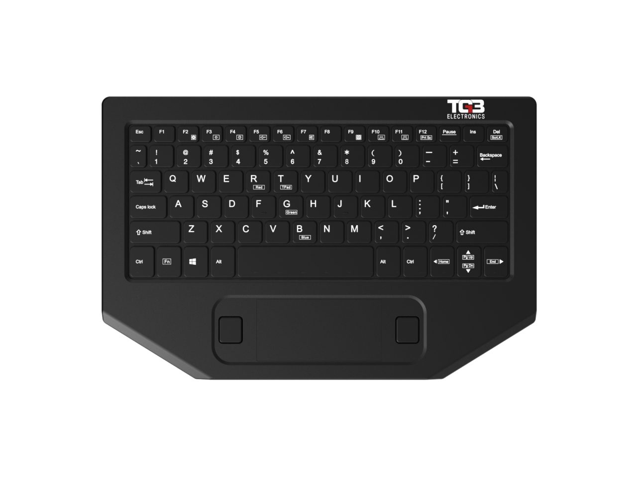 BLTXR: Low-Profile Keyboard with Center Touchpad