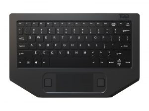 BLTXR rugged, low-profile keyboard (top view)
